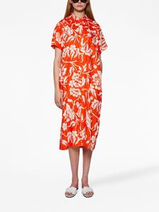 Mara Hoffman Abbi Fiore-print midi dress - Oranje