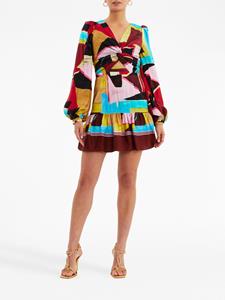 Rebecca Vallance Mini-jurk met abstracte print - Veelkleurig