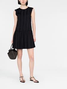 Lanvin Mini-jurk met franje - Zwart