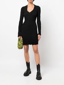 MCQ Mini-jurk met V-hals - Zwart