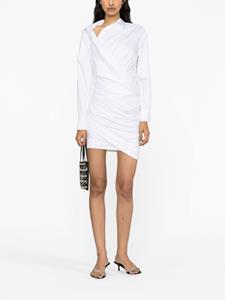 Alexander Wang asymmetric cotton shirtdress - Wit