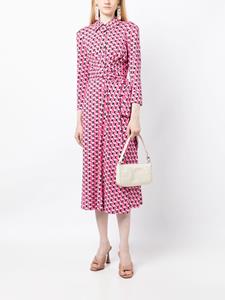 DVF Diane von Furstenberg Midi-jurk met geometrische print - Roze