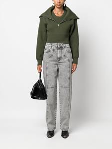 MARANT ÉTOILE Valeria mid-rise straight-leg jeans - Grijs