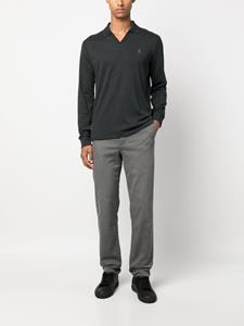 Polo Ralph Lauren spread-collar cotton polo shirt - Grijs