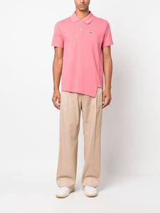 Comme Des Garçons Shirt x Lacoste asymmetric cotton polo shirt - Roze