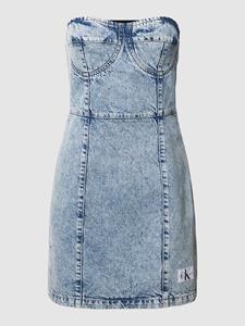 Calvin Klein Jeans Denim jurk met design zonder bandjes
