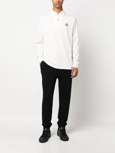 Moncler logo-patch cotton polo shirt - Beige