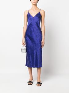 Equipment Midi-jurk met bloemenprint - Blauw