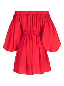 Rejina Pyo Beth off-shoulder puff-sleeve minidress - Rood