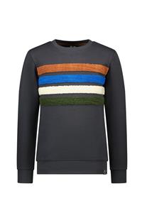 B.Nosy Jongens sweater grijs - Rob - Antraciet