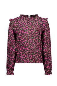 B.Nosy Meisjes blouse stippen roze - Ave - Awesome AOP