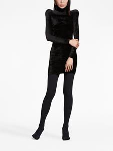 Balenciaga Fluwelen mini-jurk - Zwart