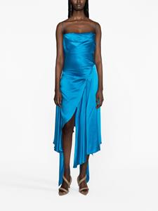 FEBEN Asymmetrische mini-jurk - Blauw