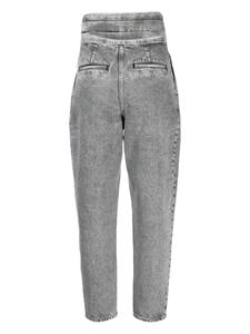 IRO high-rise tapered jeans - Grijs