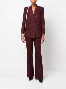PINKO plaid-check flared trousers - Rood