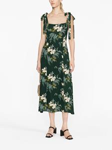 Reformation Twilight midi-jurk met bloemenprint - Groen