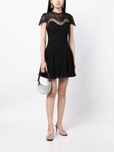 Costarellos Zijden mini-jurk - Zwart