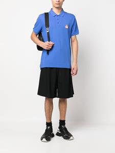 Moschino Poloshirt met logopatch - Blauw