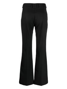 Tela Bergamotto ring-embellished flared trousers - Zwart