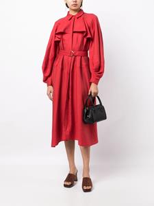 Acler Midi-blousejurk met ruches - Rood