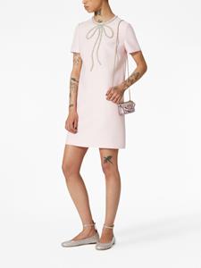 Valentino Mini-jurk verfraaid met kristallen - Roze