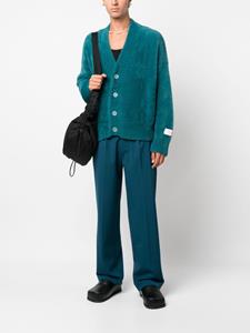 Bonsai knitted V-neck cardigan - Blauw