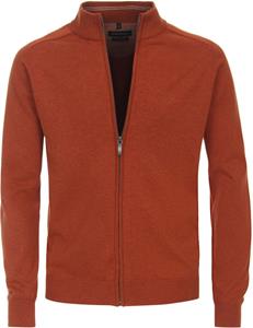 Casa Moda Vest Zip Petrol Oranje