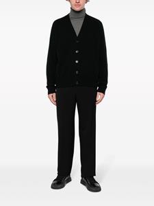 Calvin Klein V-neck wool cardigan - Zwart