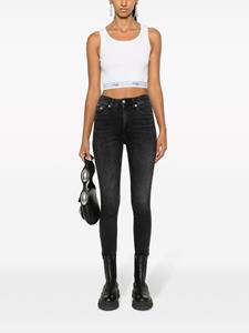 Calvin Klein Jeans high-rise skinny jeans - Zwart