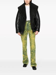 Acne Studios 1977 dyed high-rise bootcut jeans - Geel