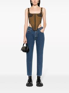 Vivienne Westwood monogram-print tapered jeans - Blauw