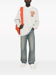 Kenzo Slogan-print cotton polo shirt - Grijs