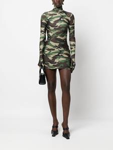 VETEMENTS Mini-jurk met camouflageprint - Groen