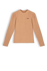NoBell Meisjes shirt jersey - Kobus - Animal bruin