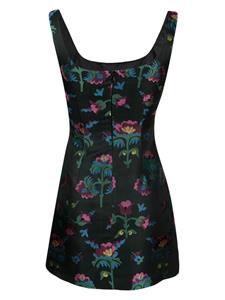 Cynthia Rowley Mini-jurk met bloemjacquard - Groen
