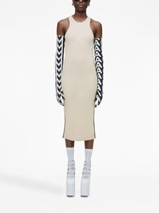 Marc Jacobs Midi-jurk met logo - Beige