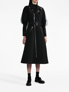 Noir Kei Ninomiya Midi-jurk met halternek - Zwart