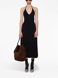 KHAITE Midi-jurk met halternek - Zwart
