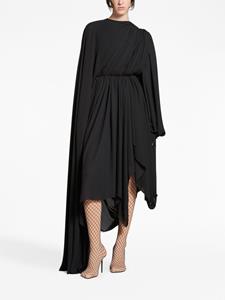 Balenciaga Asymmetrische midi-jurk - Zwart