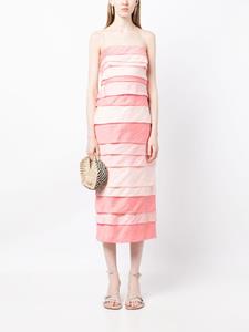Acler Midi-jurk met ruches - Roze