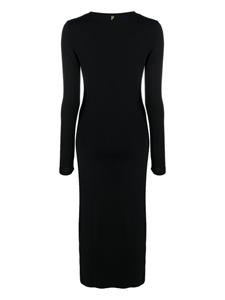 DONDUP Midi-jurk met uitgesneden detail - Zwart