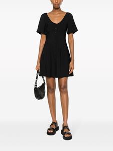 Calvin Klein Jeans Flared mini-jurk - Zwart