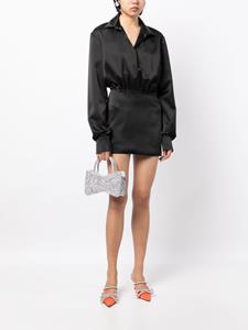 MACH & MACH Satijnen mini-jurk - Zwart