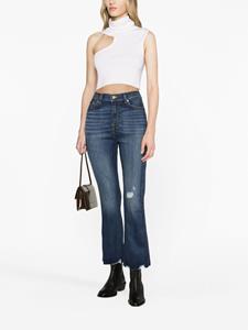 7 For All Mankind kick flare cropped jeans - Blauw