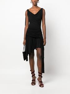 Blumarine Mini-jurk met V-hals - Zwart