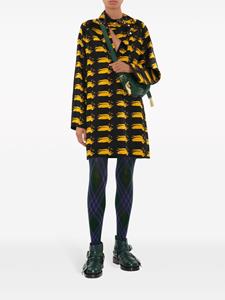 Burberry duck-print silk minidress - Zwart