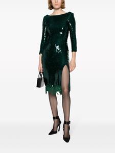 ERMANNO FIRENZE sequin-embellished midi dress - Groen