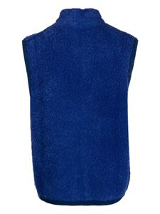ASPESI zip-up bouclé vest - Blauw