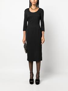 Dolce & Gabbana wool-blend midi dress - Zwart