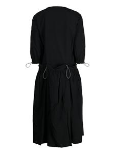 Toogood Roper midi-jurk met trekkoord - Zwart